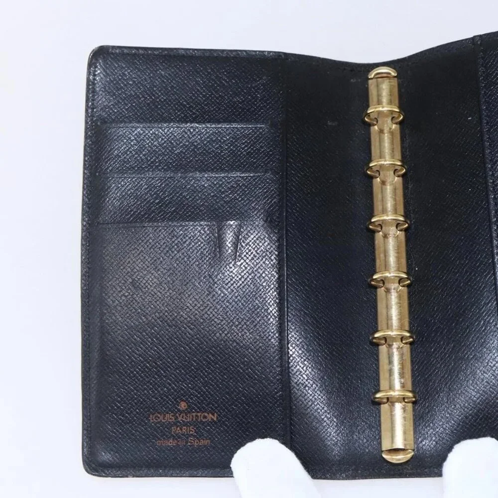 LOUIS VUITTON Epi Agenda PM Day Planner Cover Black